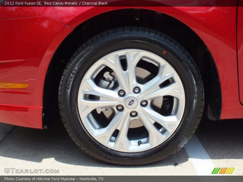 Red Candy Metallic / Charcoal Black 2012 Ford Fusion SE