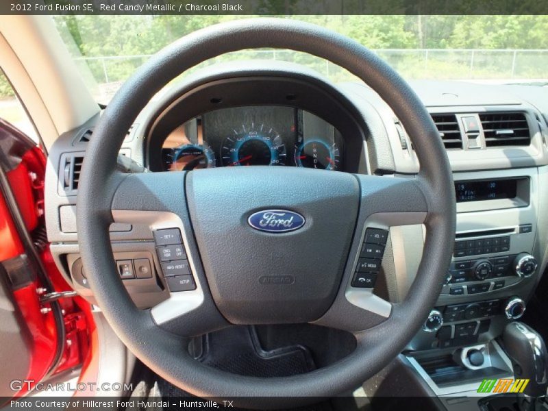 Red Candy Metallic / Charcoal Black 2012 Ford Fusion SE