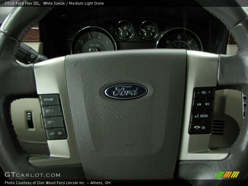 White Suede / Medium Light Stone 2010 Ford Flex SEL