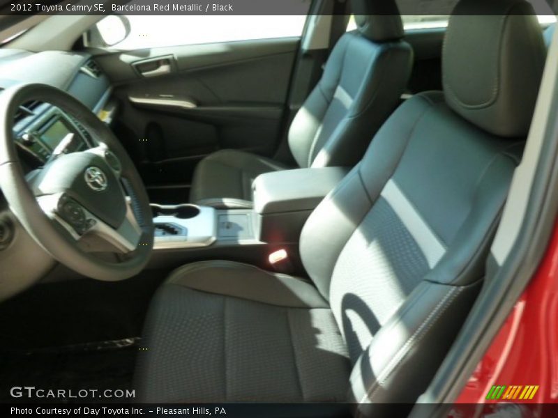 Barcelona Red Metallic / Black 2012 Toyota Camry SE