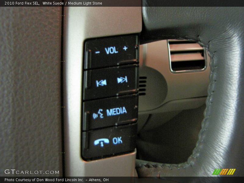 White Suede / Medium Light Stone 2010 Ford Flex SEL
