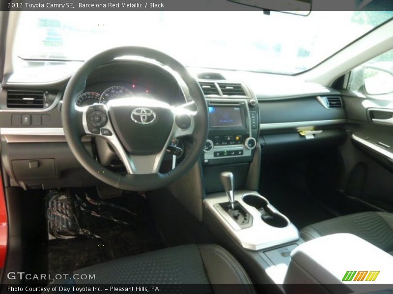 Barcelona Red Metallic / Black 2012 Toyota Camry SE