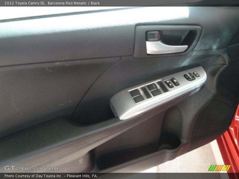 Barcelona Red Metallic / Black 2012 Toyota Camry SE
