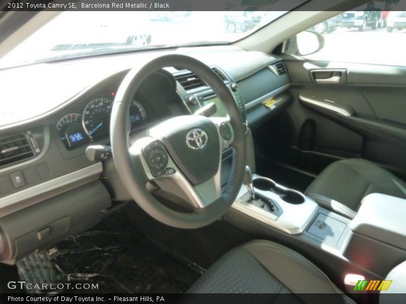 Barcelona Red Metallic / Black 2012 Toyota Camry SE