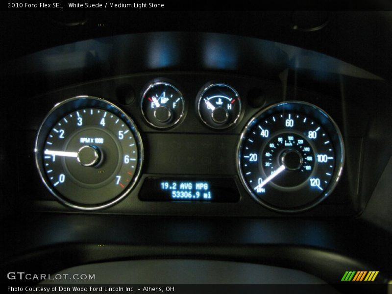 White Suede / Medium Light Stone 2010 Ford Flex SEL