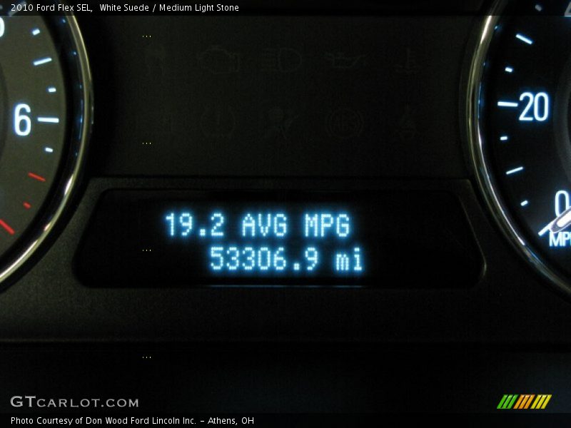 White Suede / Medium Light Stone 2010 Ford Flex SEL