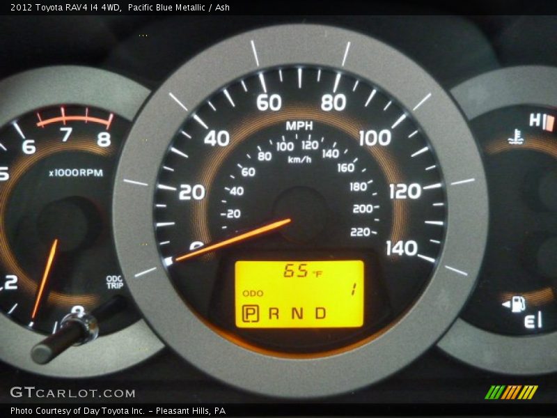 Pacific Blue Metallic / Ash 2012 Toyota RAV4 I4 4WD
