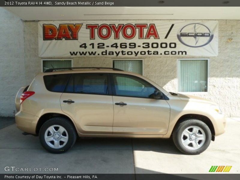 Sandy Beach Metallic / Sand Beige 2012 Toyota RAV4 I4 4WD