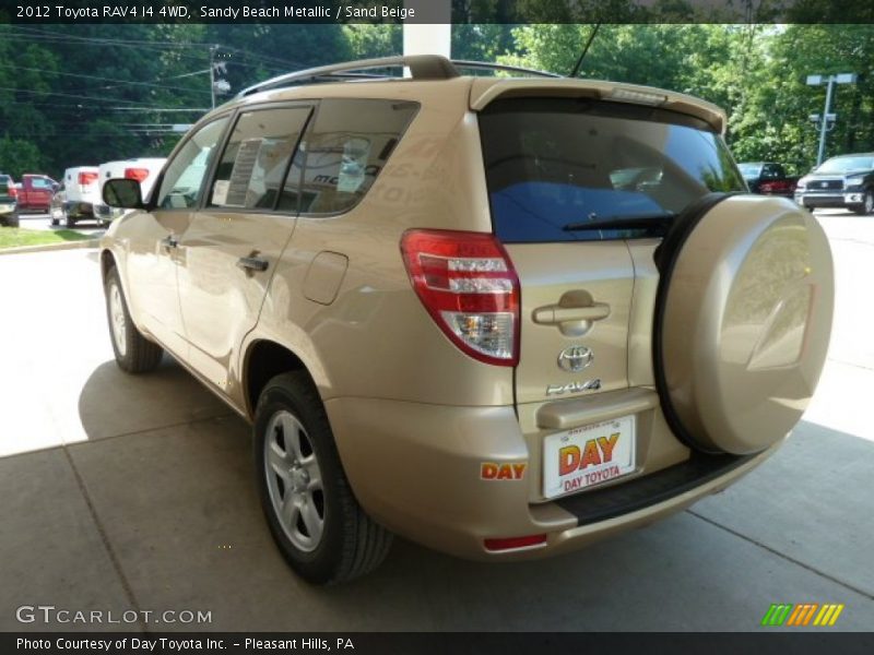 Sandy Beach Metallic / Sand Beige 2012 Toyota RAV4 I4 4WD