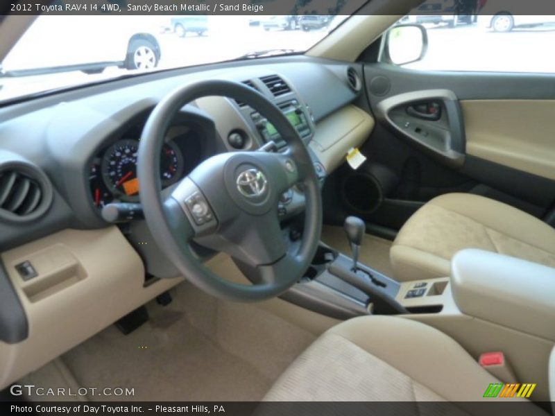 Sandy Beach Metallic / Sand Beige 2012 Toyota RAV4 I4 4WD