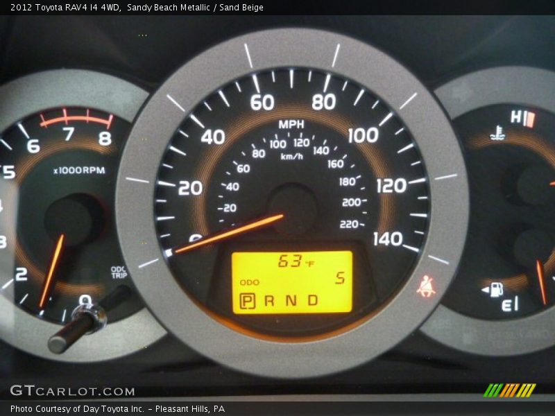Sandy Beach Metallic / Sand Beige 2012 Toyota RAV4 I4 4WD