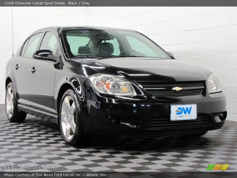 Black / Gray 2008 Chevrolet Cobalt Sport Sedan