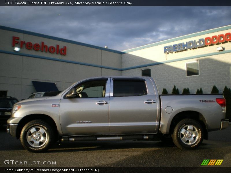 Silver Sky Metallic / Graphite Gray 2010 Toyota Tundra TRD CrewMax 4x4