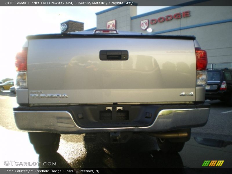 Silver Sky Metallic / Graphite Gray 2010 Toyota Tundra TRD CrewMax 4x4