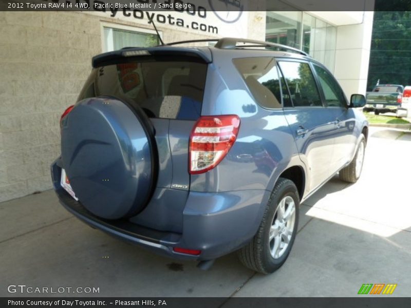 Pacific Blue Metallic / Sand Beige 2012 Toyota RAV4 I4 4WD