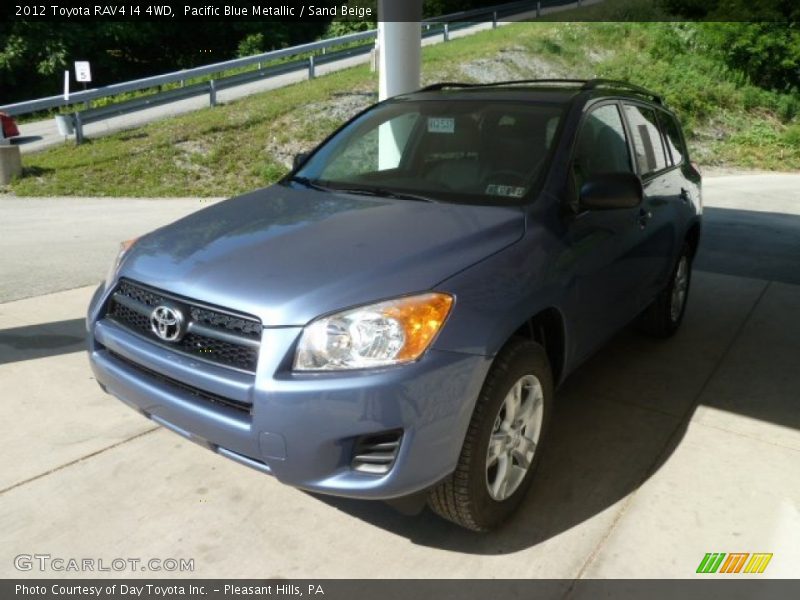 Pacific Blue Metallic / Sand Beige 2012 Toyota RAV4 I4 4WD
