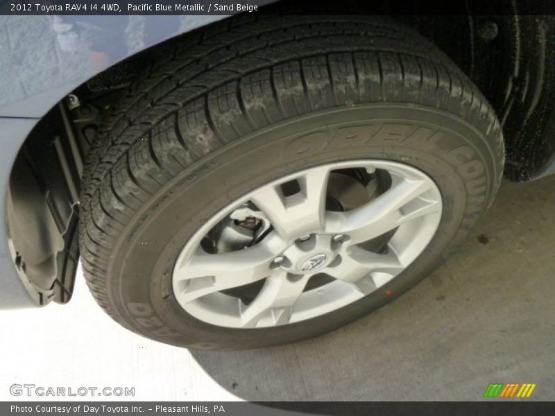 Pacific Blue Metallic / Sand Beige 2012 Toyota RAV4 I4 4WD