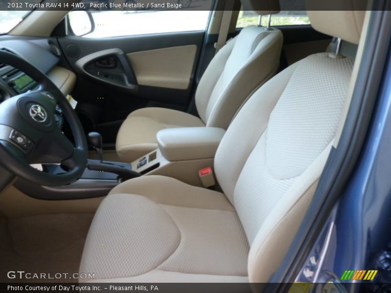 Pacific Blue Metallic / Sand Beige 2012 Toyota RAV4 I4 4WD