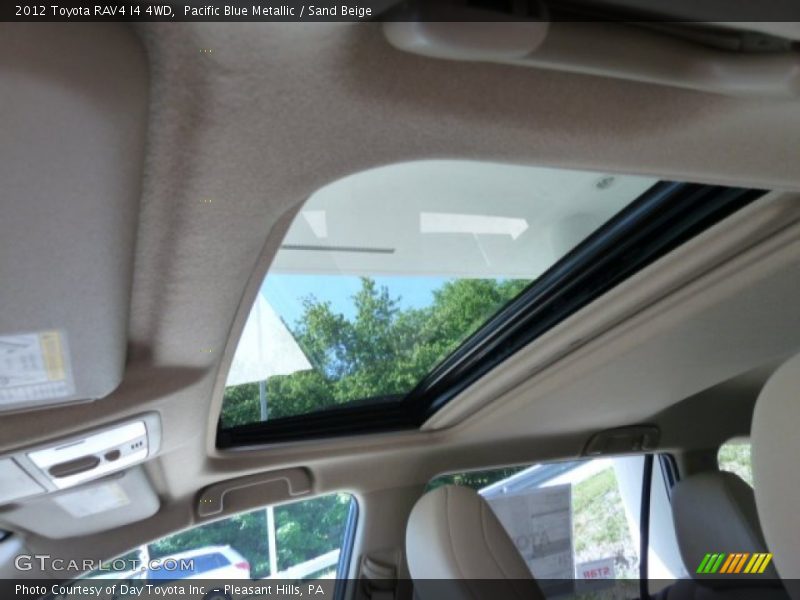 Pacific Blue Metallic / Sand Beige 2012 Toyota RAV4 I4 4WD