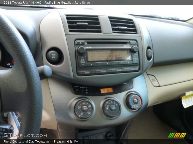 Pacific Blue Metallic / Sand Beige 2012 Toyota RAV4 I4 4WD