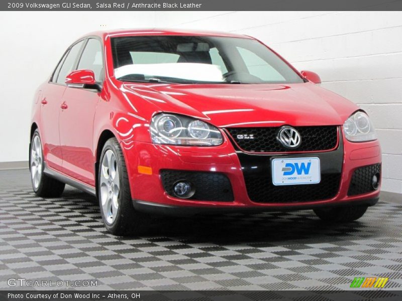 Salsa Red / Anthracite Black Leather 2009 Volkswagen GLI Sedan