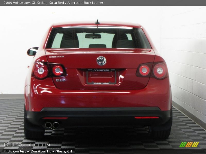 Salsa Red / Anthracite Black Leather 2009 Volkswagen GLI Sedan
