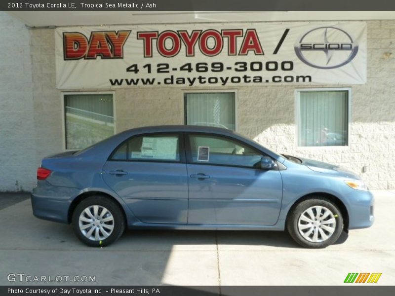 Tropical Sea Metallic / Ash 2012 Toyota Corolla LE