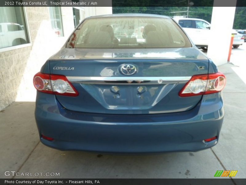 Tropical Sea Metallic / Ash 2012 Toyota Corolla LE