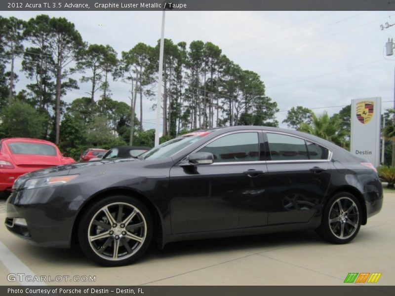 Graphite Luster Metallic / Taupe 2012 Acura TL 3.5 Advance
