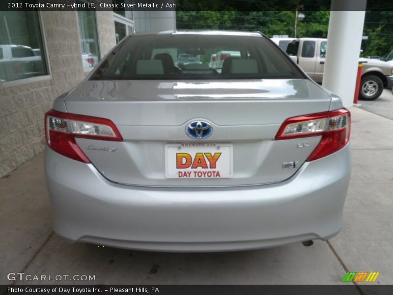 Classic Silver Metallic / Ash 2012 Toyota Camry Hybrid LE