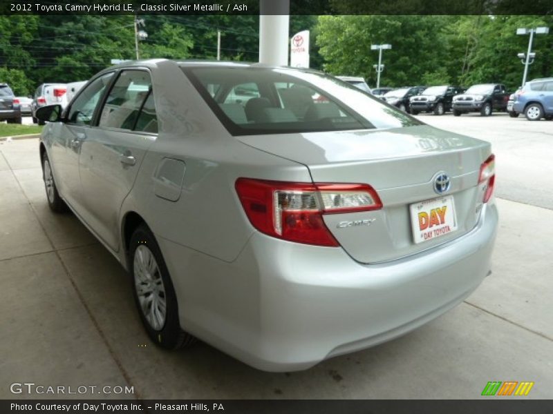 Classic Silver Metallic / Ash 2012 Toyota Camry Hybrid LE