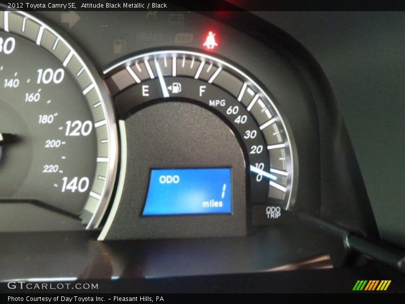 Attitude Black Metallic / Black 2012 Toyota Camry SE