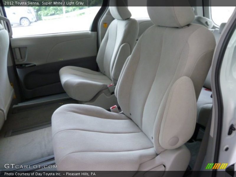 Super White / Light Gray 2012 Toyota Sienna