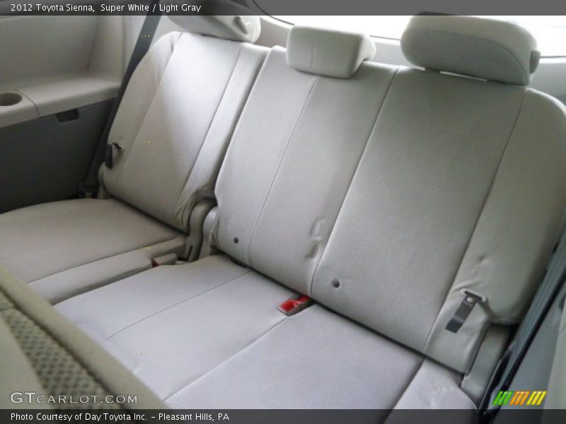 Super White / Light Gray 2012 Toyota Sienna