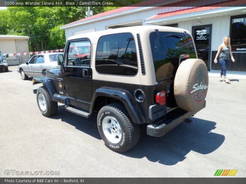 Black / Camel/Dark Green 2000 Jeep Wrangler Sahara 4x4