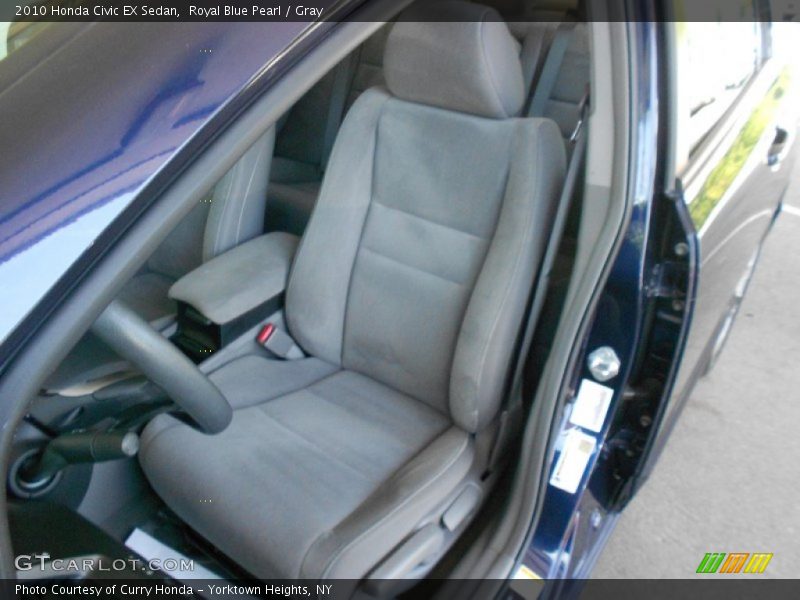 Royal Blue Pearl / Gray 2010 Honda Civic EX Sedan
