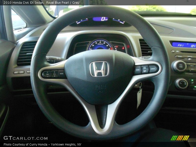 Royal Blue Pearl / Gray 2010 Honda Civic EX Sedan
