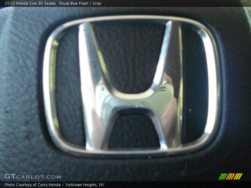 Royal Blue Pearl / Gray 2010 Honda Civic EX Sedan