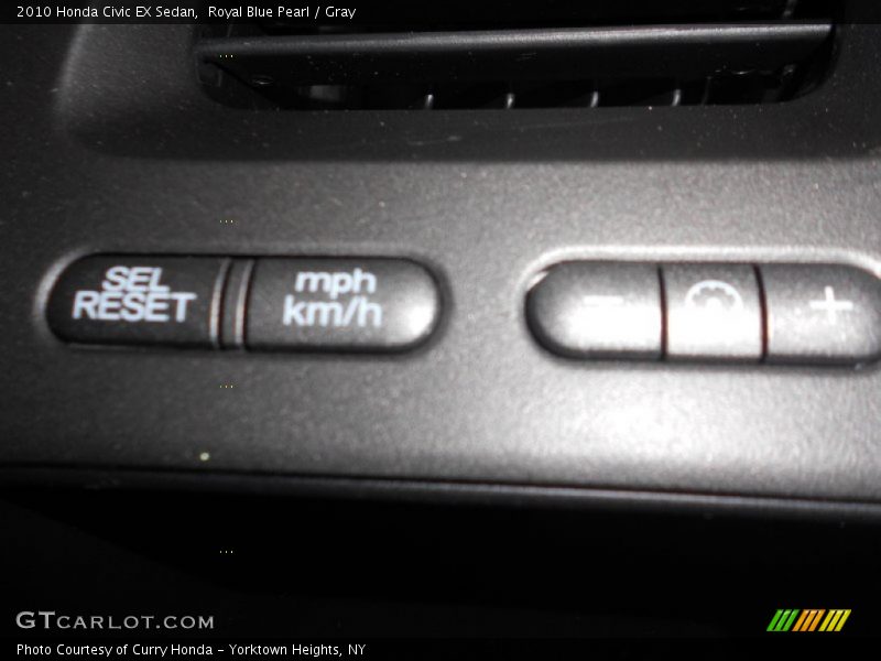 Royal Blue Pearl / Gray 2010 Honda Civic EX Sedan