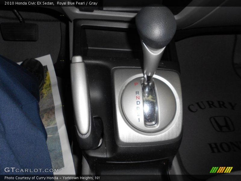 Royal Blue Pearl / Gray 2010 Honda Civic EX Sedan