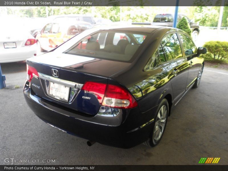 Royal Blue Pearl / Gray 2010 Honda Civic EX Sedan