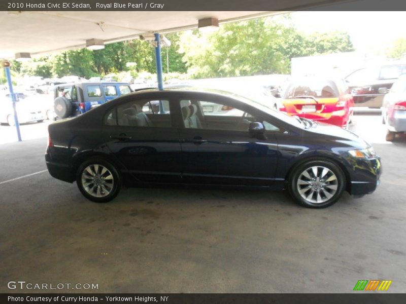 Royal Blue Pearl / Gray 2010 Honda Civic EX Sedan