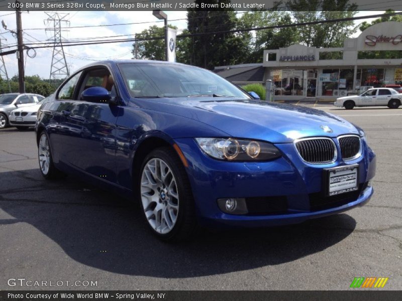 Montego Blue Metallic / Saddle Brown Dakota Leather 2009 BMW 3 Series 328xi Coupe