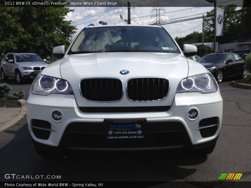 Alpine White / Sand Beige 2012 BMW X5 xDrive35i Premium