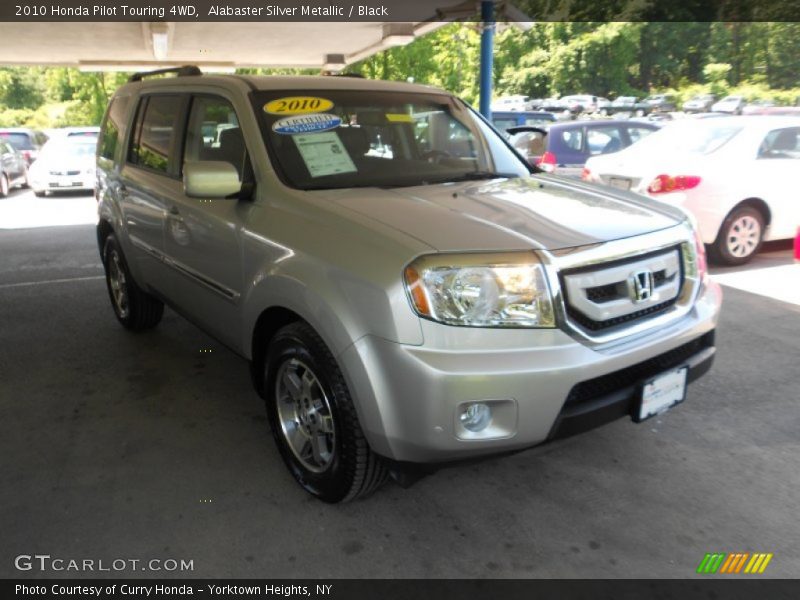 Alabaster Silver Metallic / Black 2010 Honda Pilot Touring 4WD