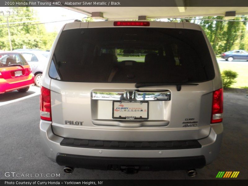 Alabaster Silver Metallic / Black 2010 Honda Pilot Touring 4WD