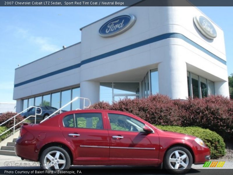 Sport Red Tint Coat / Neutral Beige 2007 Chevrolet Cobalt LTZ Sedan