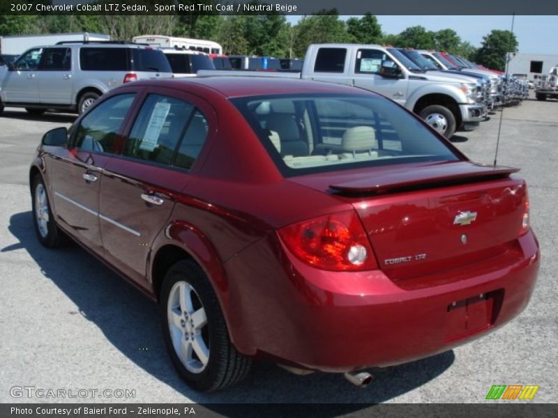 Sport Red Tint Coat / Neutral Beige 2007 Chevrolet Cobalt LTZ Sedan