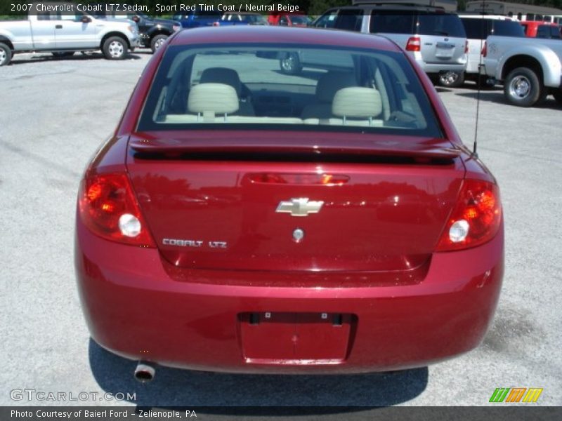 Sport Red Tint Coat / Neutral Beige 2007 Chevrolet Cobalt LTZ Sedan