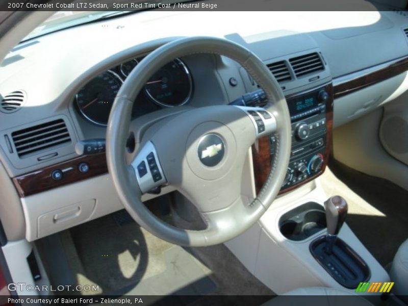 Sport Red Tint Coat / Neutral Beige 2007 Chevrolet Cobalt LTZ Sedan